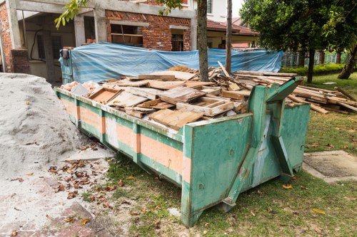 Clean and tidy garden after waste removal