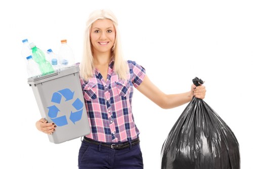 Educational signage on hazardous waste disposal methods