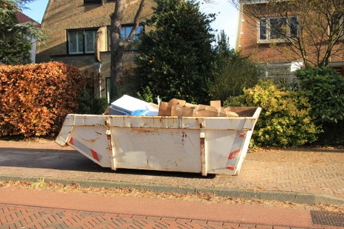 Various sizes of enclosed skips available for hire in Finsbury Park